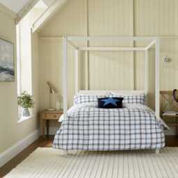 Long Island By Helena Springfield Hunter's Check Duvet Set, Single, Cobalt Blue
