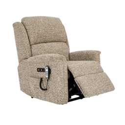 Celebrity Farndon Lift & Rise Recliner Fabric Armchair, Luna Fawn - thumbnail 2