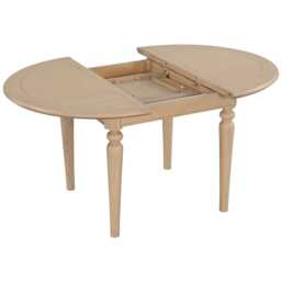 Casa Linden Round Extending Dining Table, 110-150cm, Oak