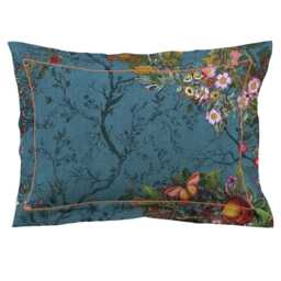 Timorous Beasties Bloomsbury Garden Duvet Set, King, Teal - thumbnail 2