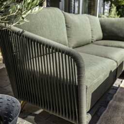 Hartman Eden Aluminium Garden Corner Sofa Set, Square, 7 Seater, Green - thumbnail 2