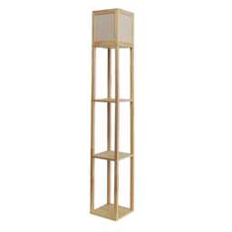 Casa Salem Shelf Floor Lamp, Wood