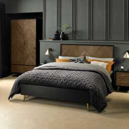 Casa Ashford Panel Bed Frame, Super King, Fumed Oak - thumbnail 1