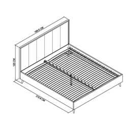 Casa Ashford Panel Bed Frame, Super King, Fumed Oak - thumbnail 4