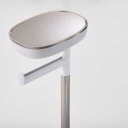 Joseph Joseph EasyStore Plus Toilet Roll Holder with Flex Toilet Brush, Stainless Steel - thumbnail 3