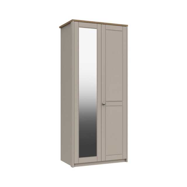 Casa Valencia 2 Door Wardrobe with Mirror - image 1