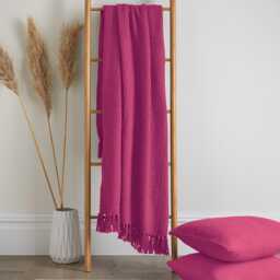 Drift Home Hayden Throw, Cerise Pink