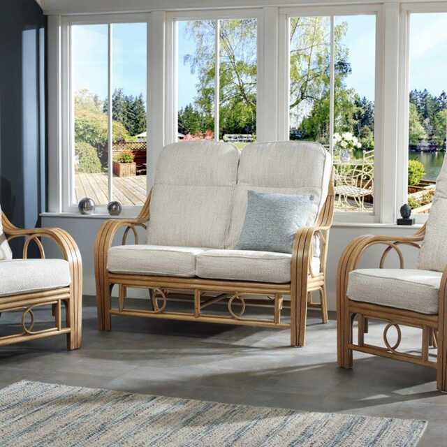 Desser Madrid 3 Seater Cane Sofa - image 1