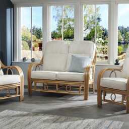 Desser Madrid 3 Seater Cane Sofa