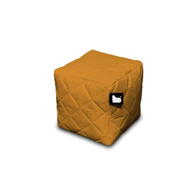 Extreme Lounging B-Box Weather Resistant Quilted Garden Footstool, Orange - image 1