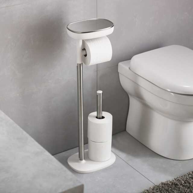 Joseph Joseph EasyStore Toilet Roll Holder, Stainless Steel - image 1