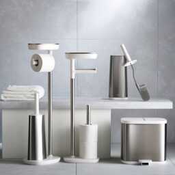 Joseph Joseph EasyStore Toilet Roll Holder, Stainless Steel - thumbnail 2