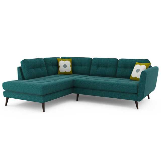 Orla Kiely Ivy Right Hand Facing Fabric Corner Sofa - image 1