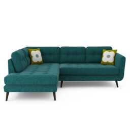 Orla Kiely Ivy Right Hand Facing Fabric Corner Sofa - thumbnail 3