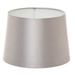 Casa Empire Cylinder Lamp Shade, 30cm, Silk, Silver