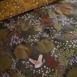 Sara Miller Owl Forest Duvet Set, Double, Deep Olive - thumbnail 3