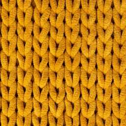 5five Chunky Knit Bath Mat, Ochre - thumbnail 3
