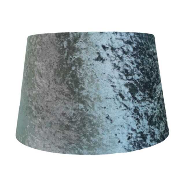 Casa Velvet Empire Lamp Shade, 40cm, Silver