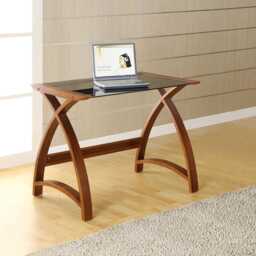 Jual Helsinki 900 Laptop Office Desk, Walnut - thumbnail 1