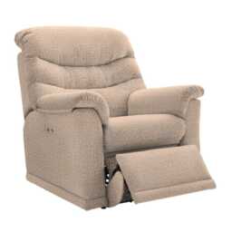 G Plan Malvern Power Fabric Recliner Armchair, Aaron Plain Autumn - thumbnail 2
