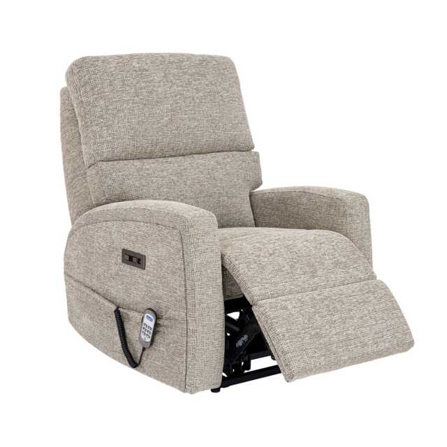 Celebrity Southwell Power Fabric Recliner Armchair, Hessian Llama - image 1