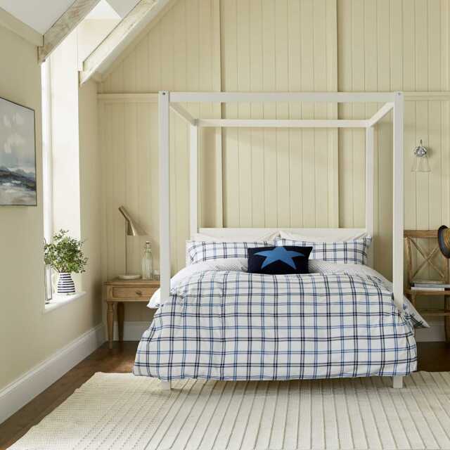 Long Island By Helena Springfield Hunter's Check Duvet Set, King, Cobalt Blue - image 1