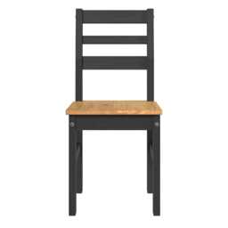 Casa Taylor Pair Linea Dining Chairs, Antique Wax