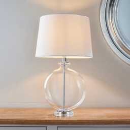 Endon Gideon Table Lamp, White - thumbnail 1