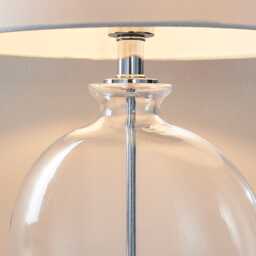 Endon Gideon Table Lamp, White - thumbnail 3