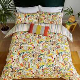 Budding Brights By Helena Springfield Penny Duvet Set, King, Mango - thumbnail 2