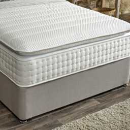 Casa Harmony Divan Bed Set with Floorstanding Headboard, Small Double - thumbnail 1