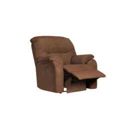 G Plan Mistral Small Power Recliner Leather Armchair, Dallas Tan