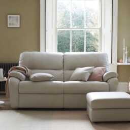 G Plan Mistral Small Power Recliner Leather Armchair, Dallas Tan - thumbnail 2