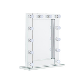 Small Hollywood Mirror With LED Lights - 62x79.5cm - thumbnail 3
