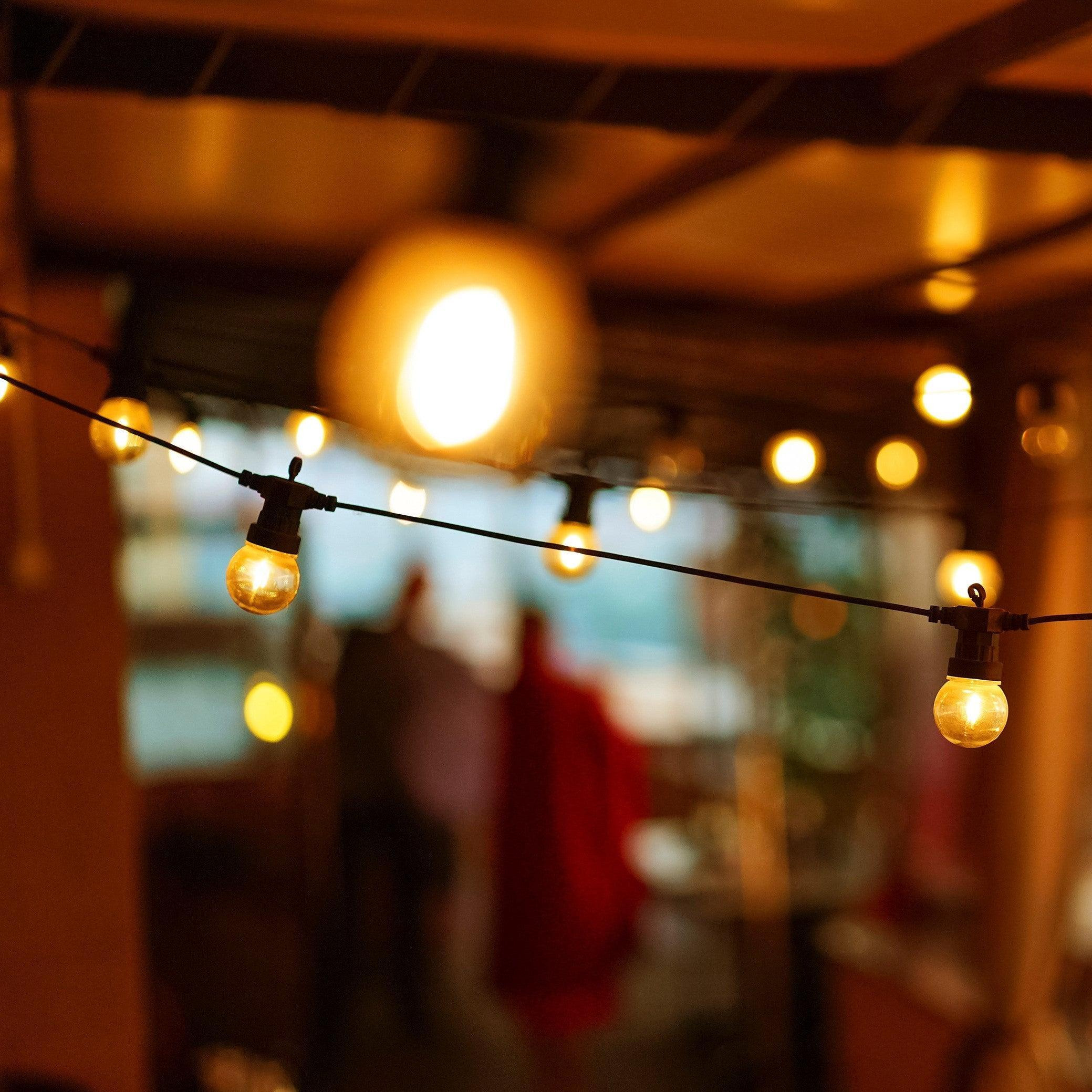 6.5M / 21FT "Super Festoon" Warm White Outdoor Plug-in Inter-connectable LED String Lights