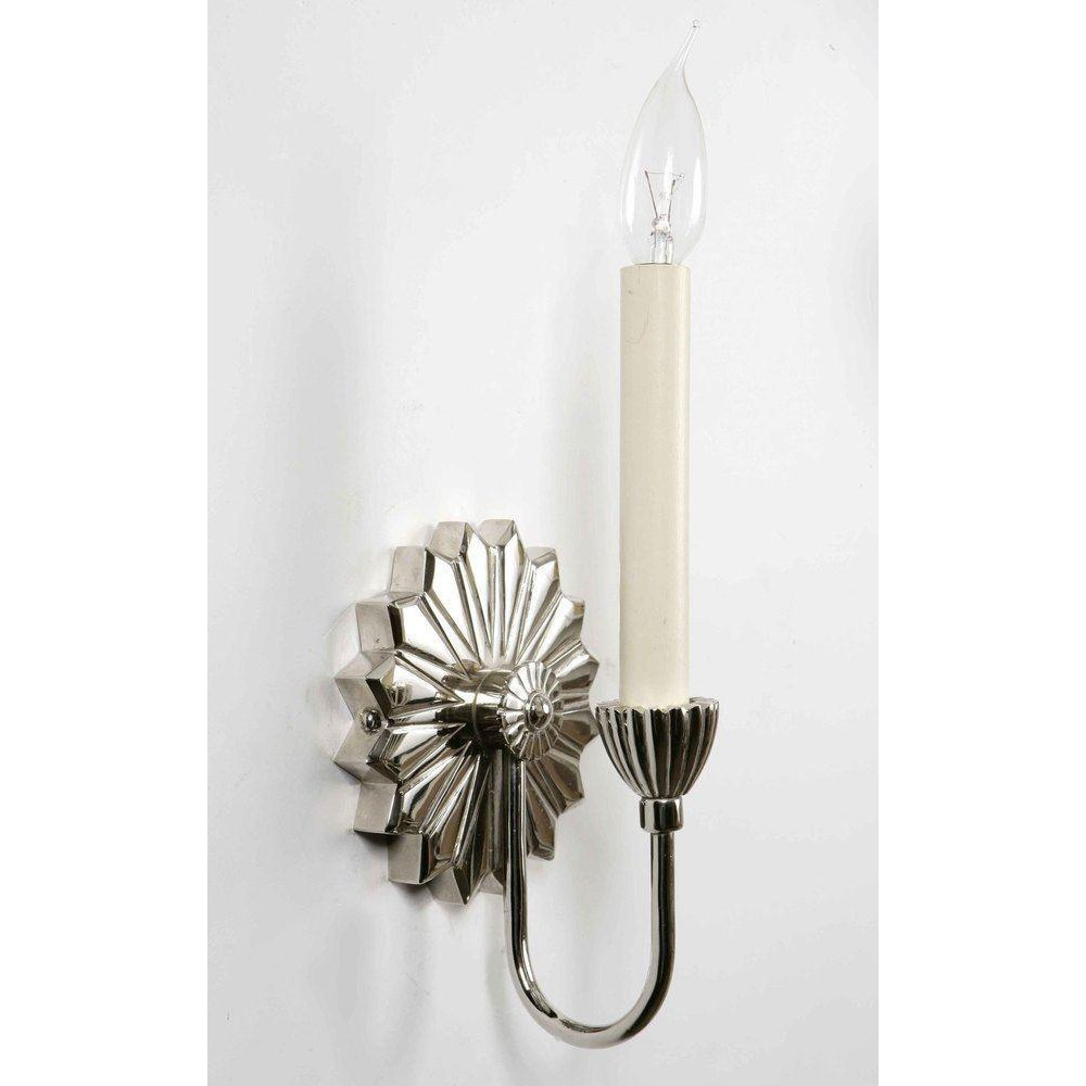 Etoile N820 Traditional Solid Brass Nickel Plated Wall Light