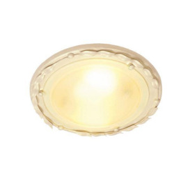 Elstead OV/F Ivory/Gold Olivia flush ceiling light in Ivory Gold