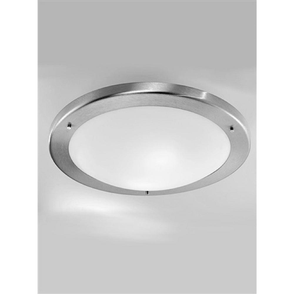 C1221 Flush Bathroom Light in Satin Nickel