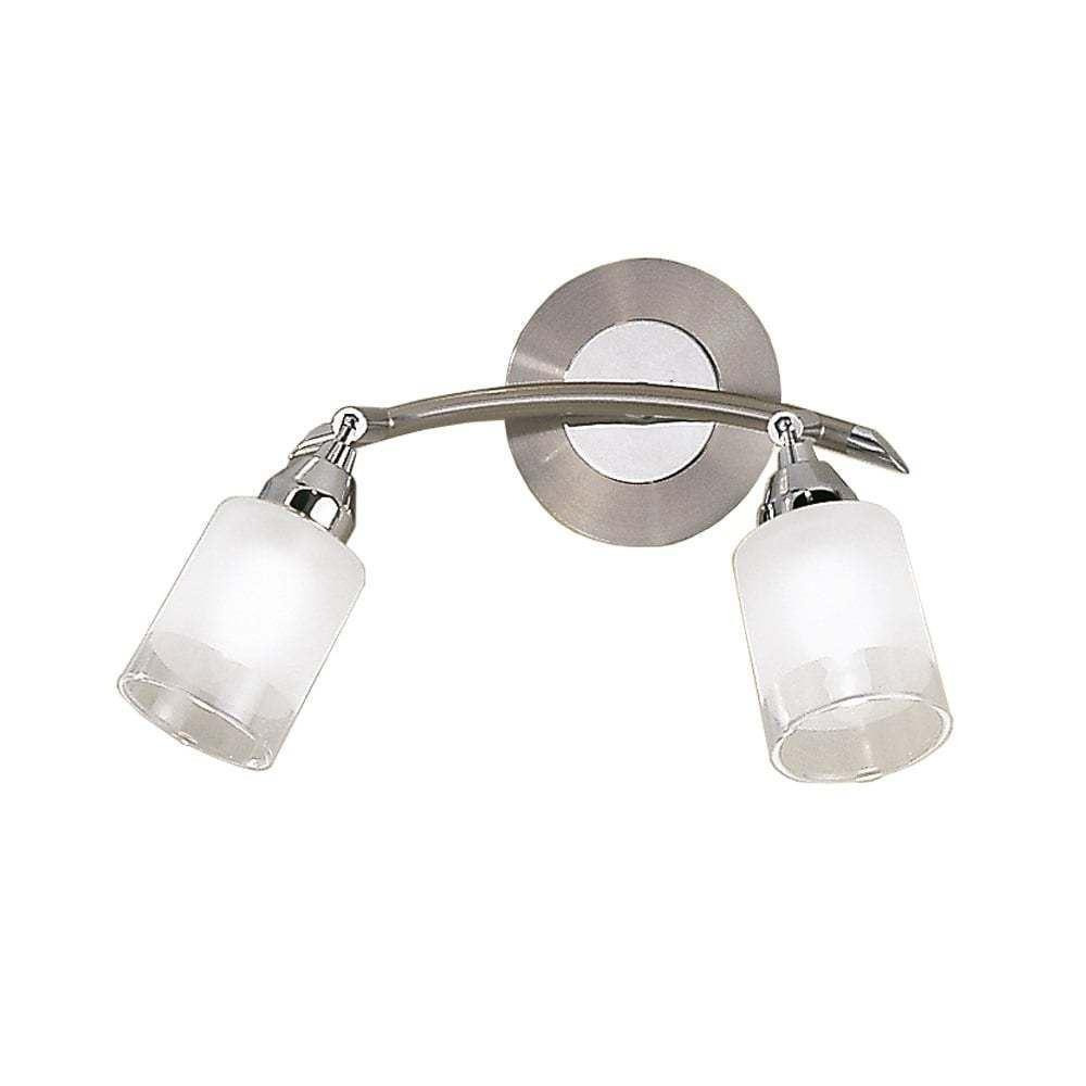 D40022 2 Light Silver Decorative Spotlight