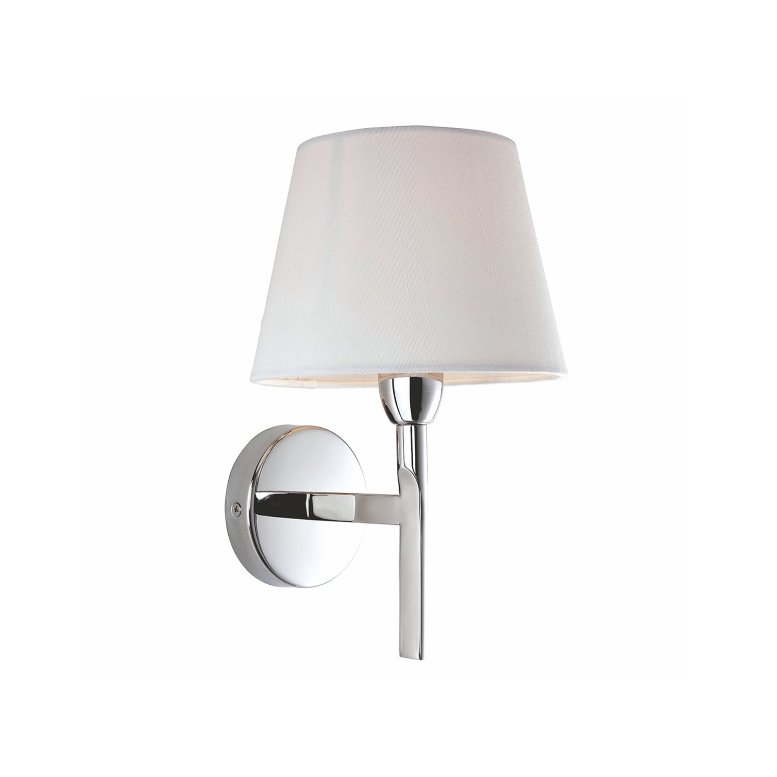 Firstlight 8217PST Transition 1 Light Wall Lamp In Stainless Steel With Cream Shade