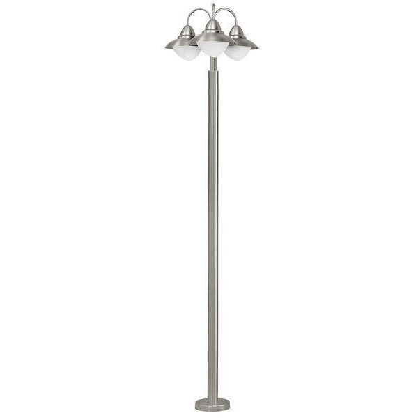 83971 Sidney 3 Light Traditional Stainless Steel Lamp Post