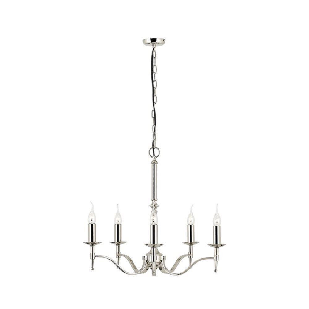 Interiors 1900 CA1P5N Stanford Nickel 5 Light Ceiling Pendant In Nickel - Fitting Only