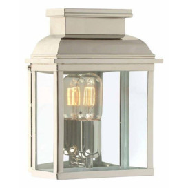 Old Bailey Solid Brass Outdoor Lantern, Polished Nickel