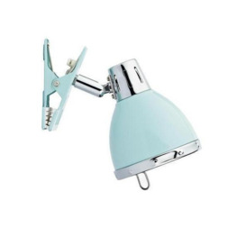 Dar OSA4123 Osaka 1 Light Clip on Desk Lamp in Blue with Table Clamp
