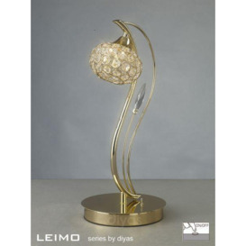IL30969 Leimo 1 Light French Gold Table Lamp