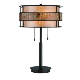 QZ/LAGUNA/TL 2 Light Renaissance Copper Table Lamp