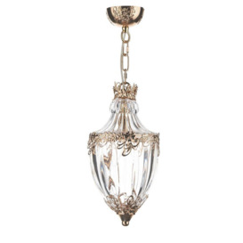 Dar OTT0135 Ottoman 1 Light Decorative French Gold Ceiling Pendant