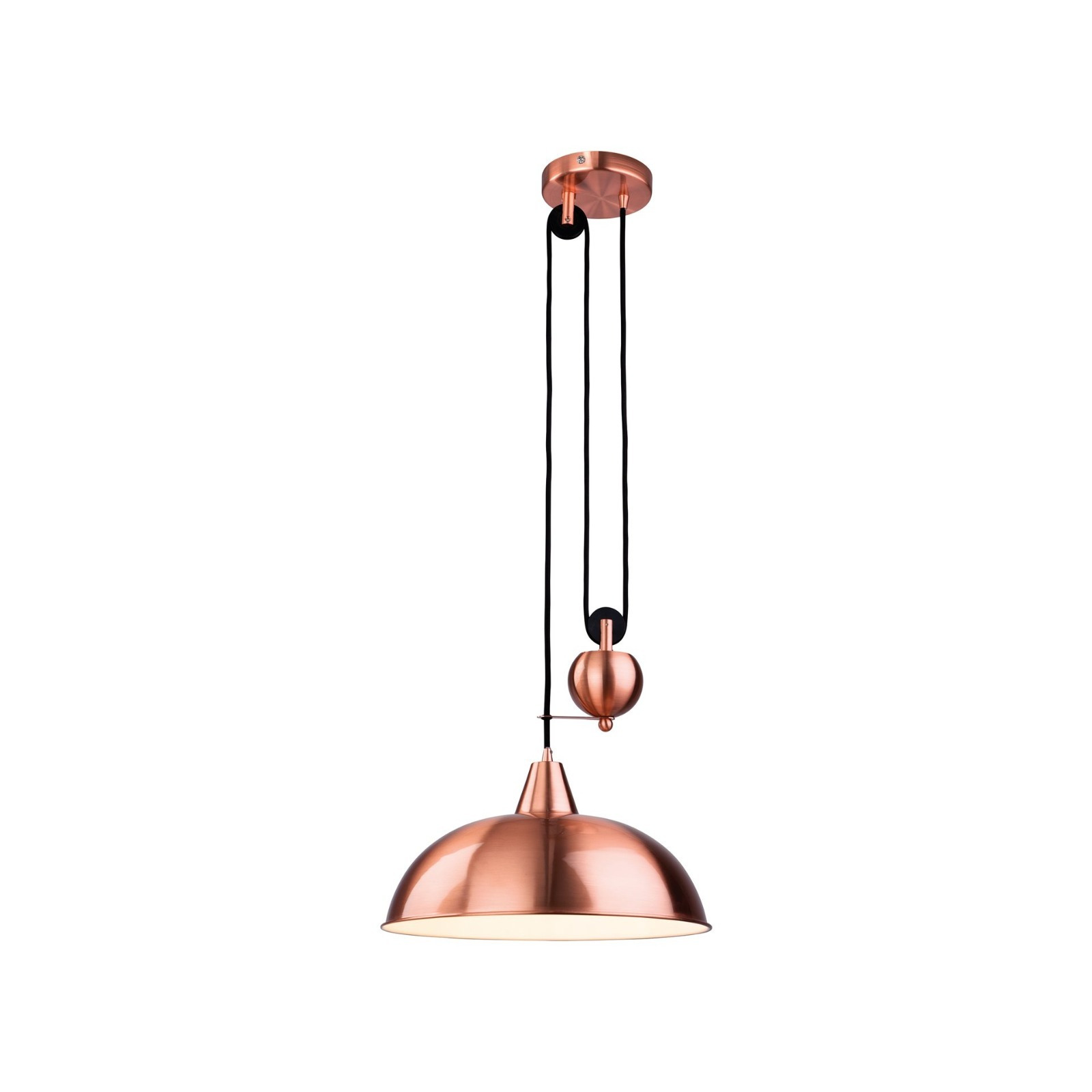 Firstlight 2309CP Century Rise and Fall Ceiling Light in Brushed Copper