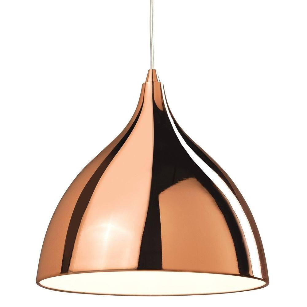 Firstlight 5746CP Cafe Contemporary Polished Copper Ceiling Pendant