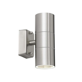 Endon EL-40095 Canon Stainless Steel IP44 Outdoor Up / Down Wall Spotlight